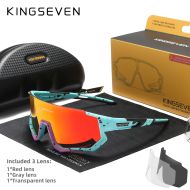 Cyklistické brýle KINGSEVEN LS910 LIMITOVANÁ EDICE / SKLO ČERVENÉ C01